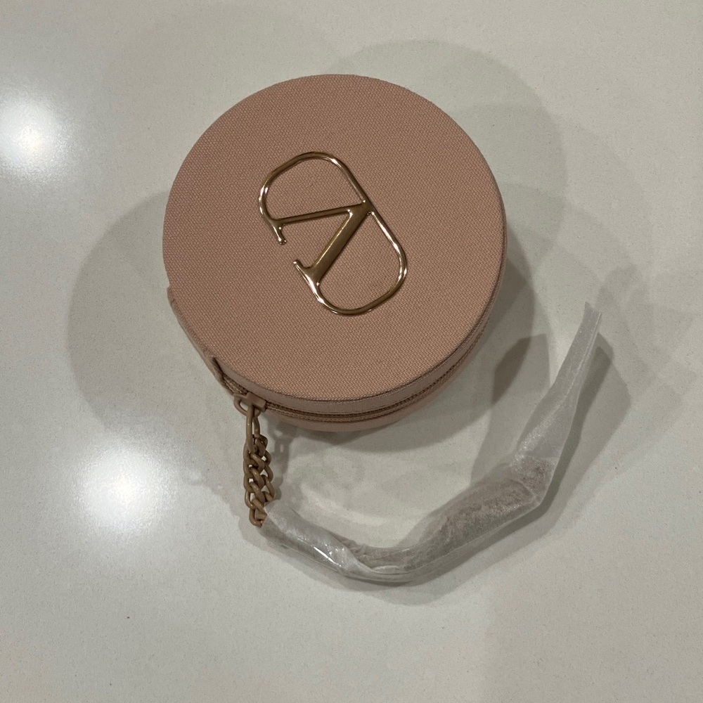 Valentino Blush Pink Round Wristlet with Belt